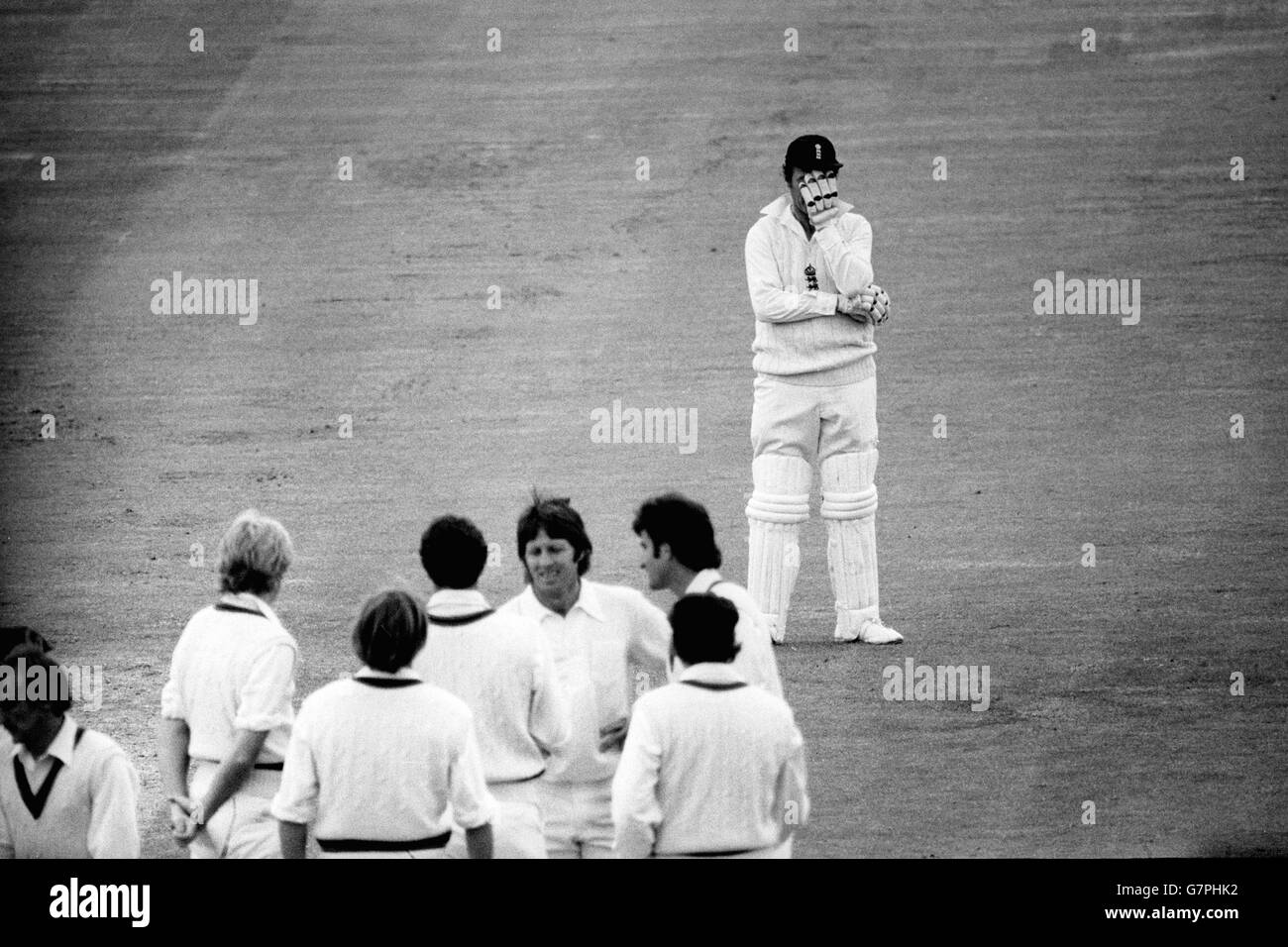 Cricket - les cendres - troisième test - 2e jour - Angleterre / Australie - Trent Bridge. Prix de la presse 1,000 Banque D'Images