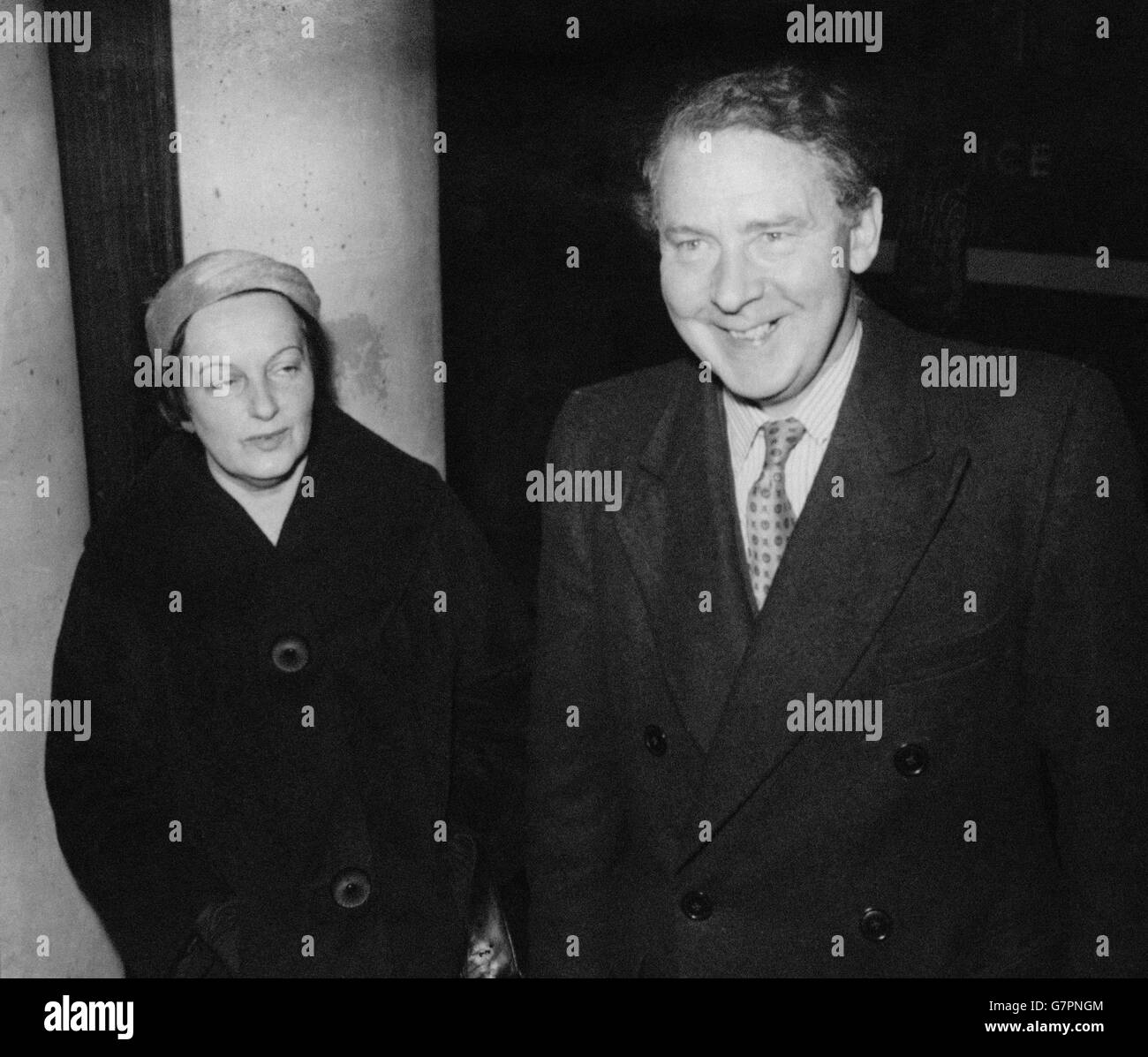 Politique - Nouveau leader travailliste - Hugh Gaitskell - Transport House, Westminster, Londres Banque D'Images