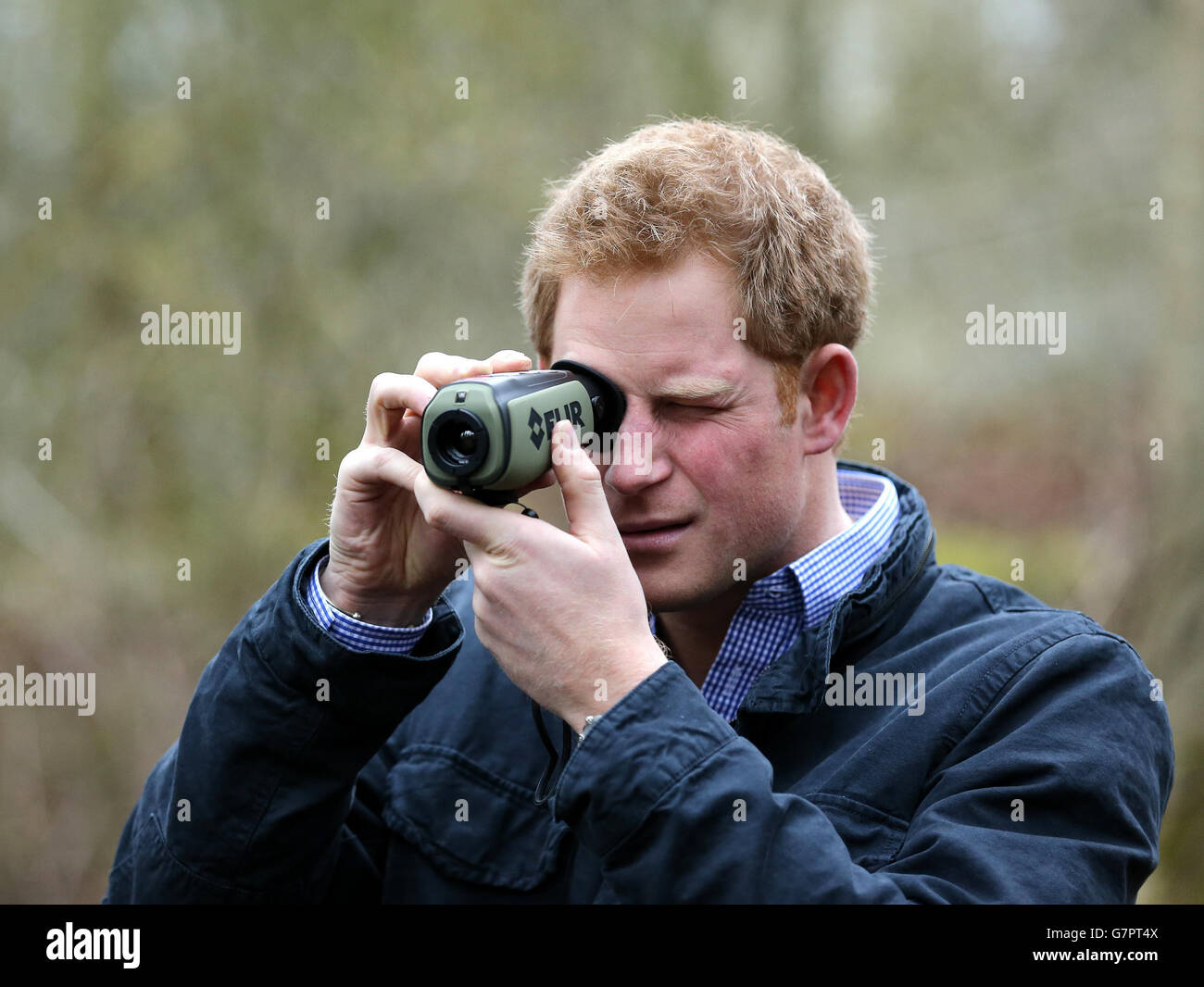 Le prince Harry Northumberland visites Banque D'Images