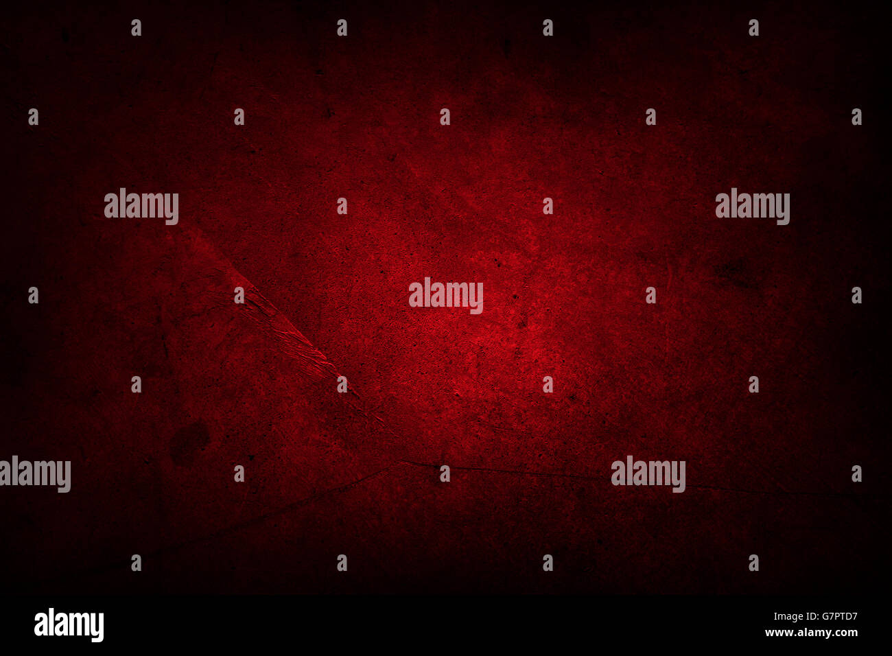 Mur texturé rouge, bords sombres Banque D'Images