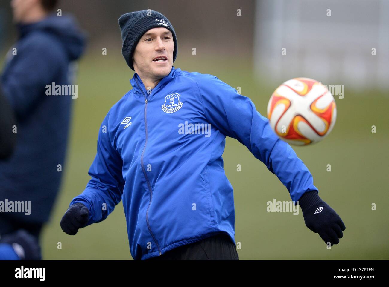 Football - UEFA Europa League - tour de 32 - deuxième manche - Everton v Everton - BSC Young Boys et de formation conférence de presse - F... Banque D'Images