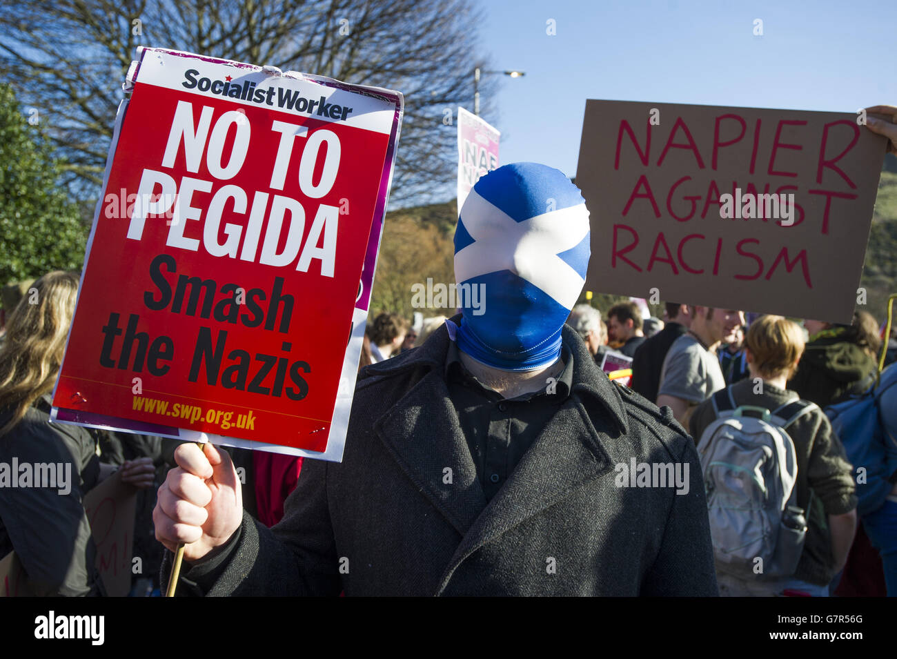 Pegida Scotland rally Banque D'Images