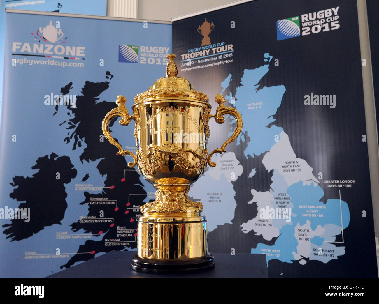 Rugby Union - Angleterre Rugby Fan Zone Annonce - Institute of Contemporary Arts Banque D'Images