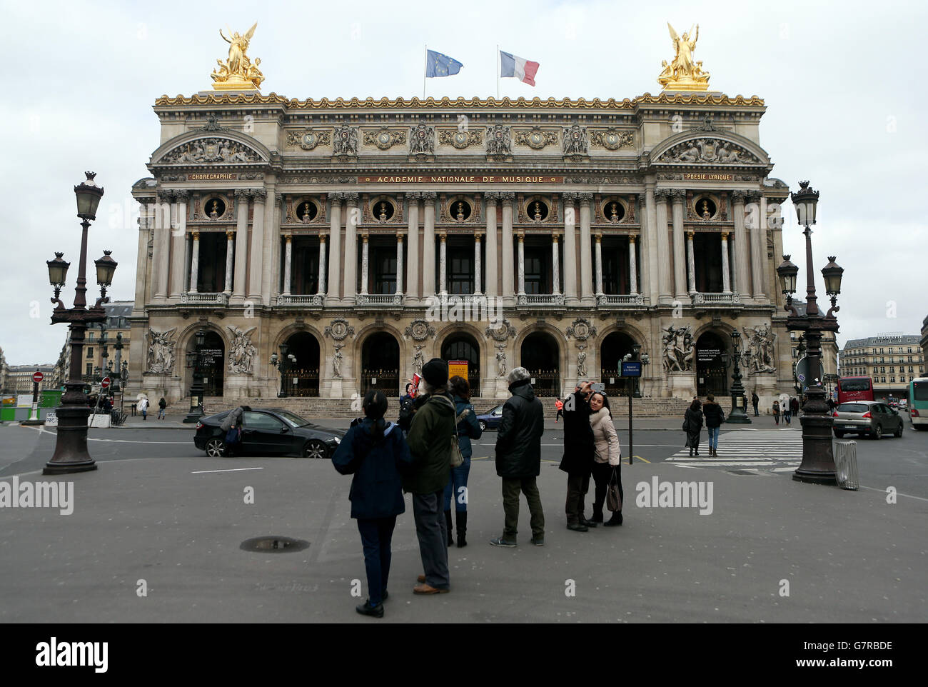 Travel stock, Paris. Une vue générale de l'Opéra à Paris, France. Banque D'Images