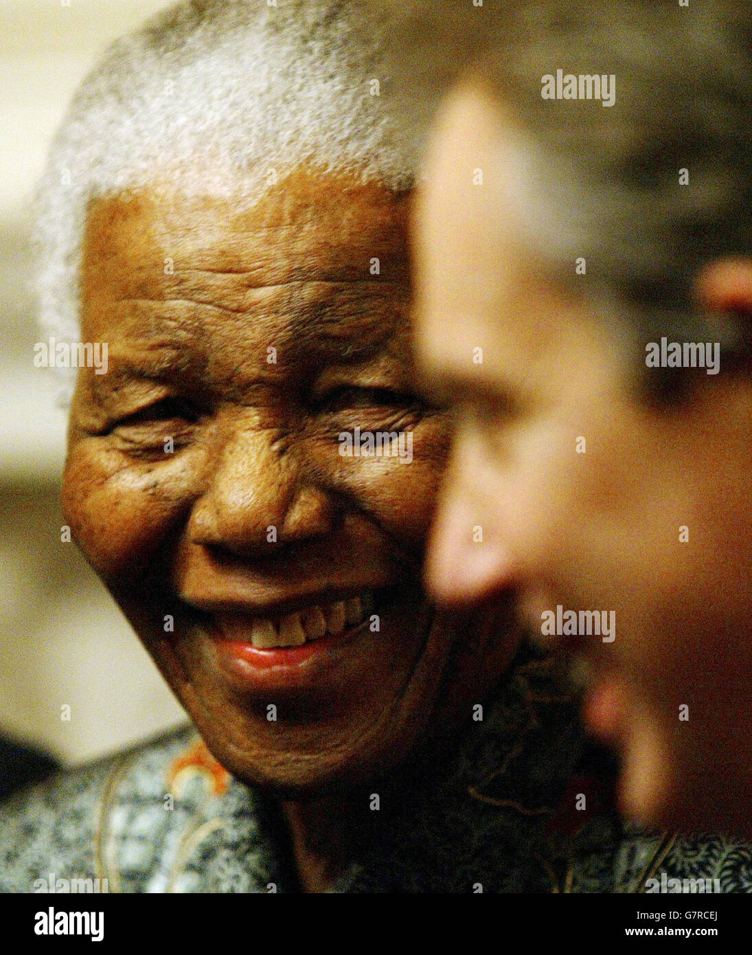 Nelson Mandela visite London Banque D'Images