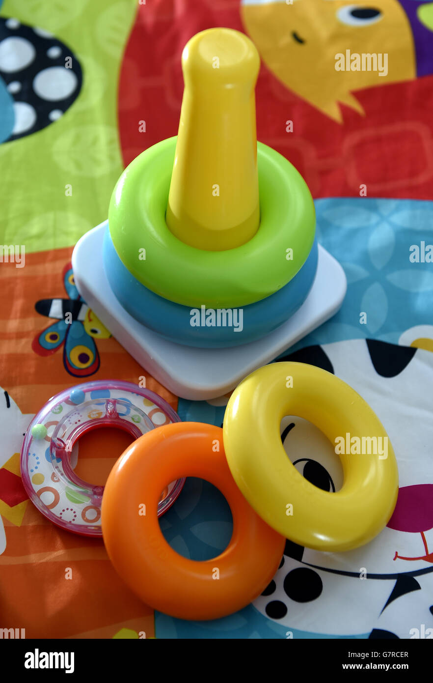 Stock de jouets pour b b . Un jouet Rock a Stack Fisher Price