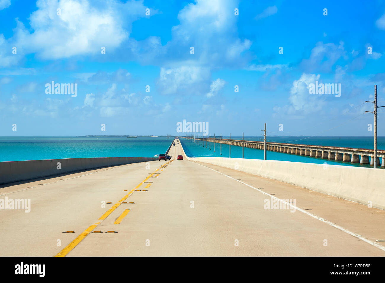 Florida Keys South Highway 1 scenic en Floride USA Banque D'Images Florida Keys South Highway 1 scenic en Floride USA Banque D'Images