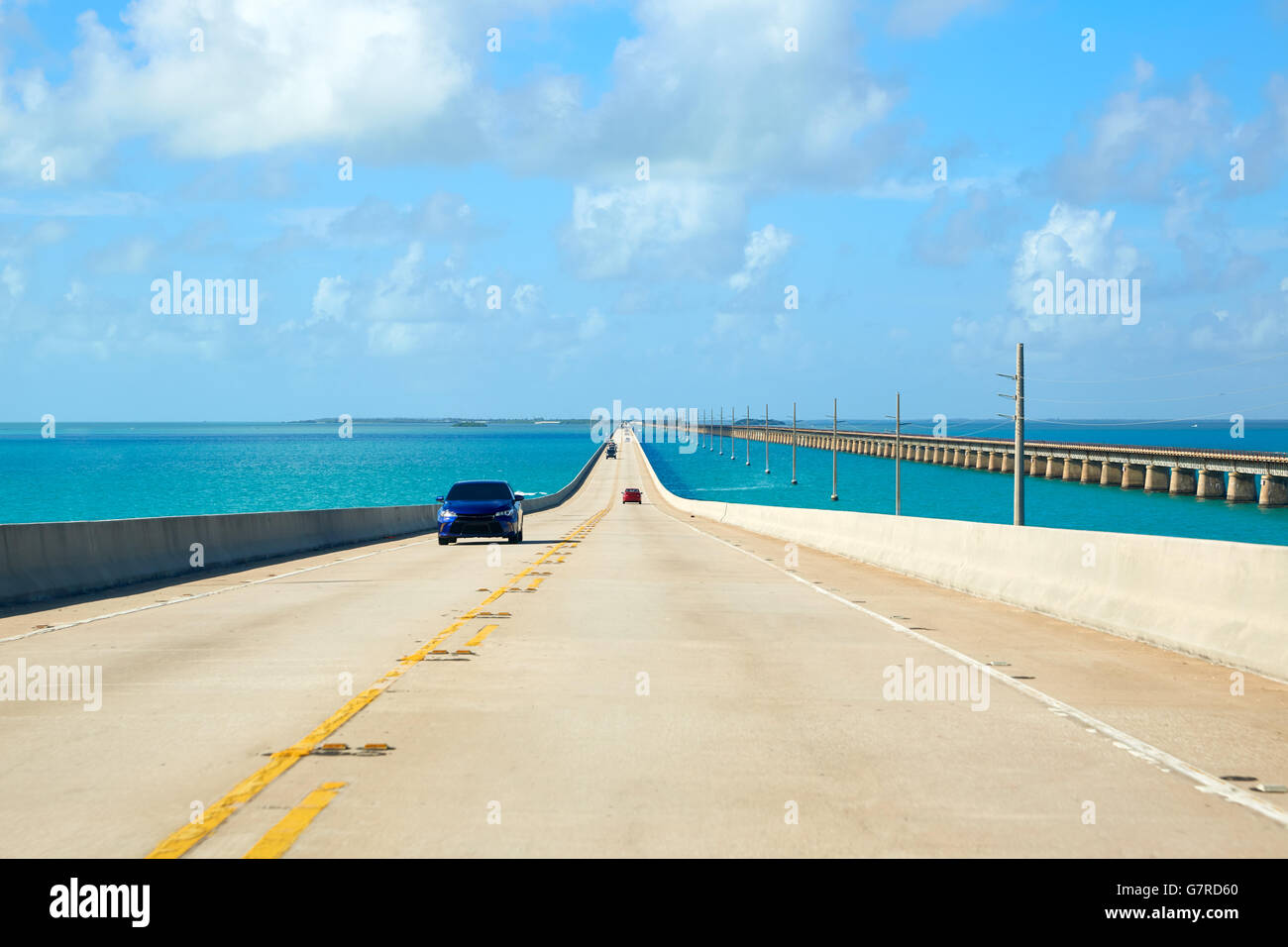 Florida Keys South Highway 1 scenic en Floride USA Banque D'Images Florida Keys South Highway 1 scenic en Floride USA Banque D'Images