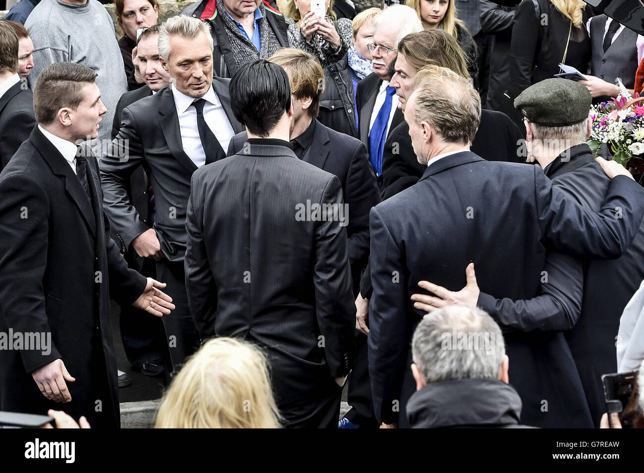 Steve Strange funeral Banque D'Images