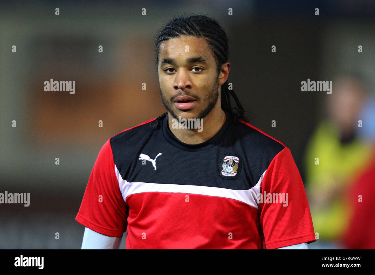 Football - Sky Bet League One - Fleetwood Town / Coventry City - Highbury Stadium.Pendant l'échauffement, Dominic Samuel de Coventry City Banque D'Images