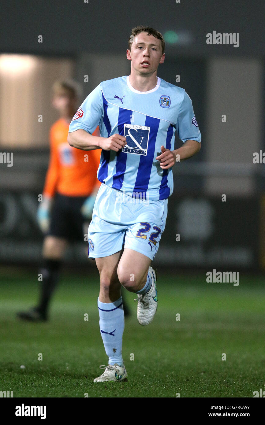 Football - Sky Bet League One - Fleetwood Town / Coventry City - Highbury Stadium. Matthew Pennington, Coventry City Banque D'Images