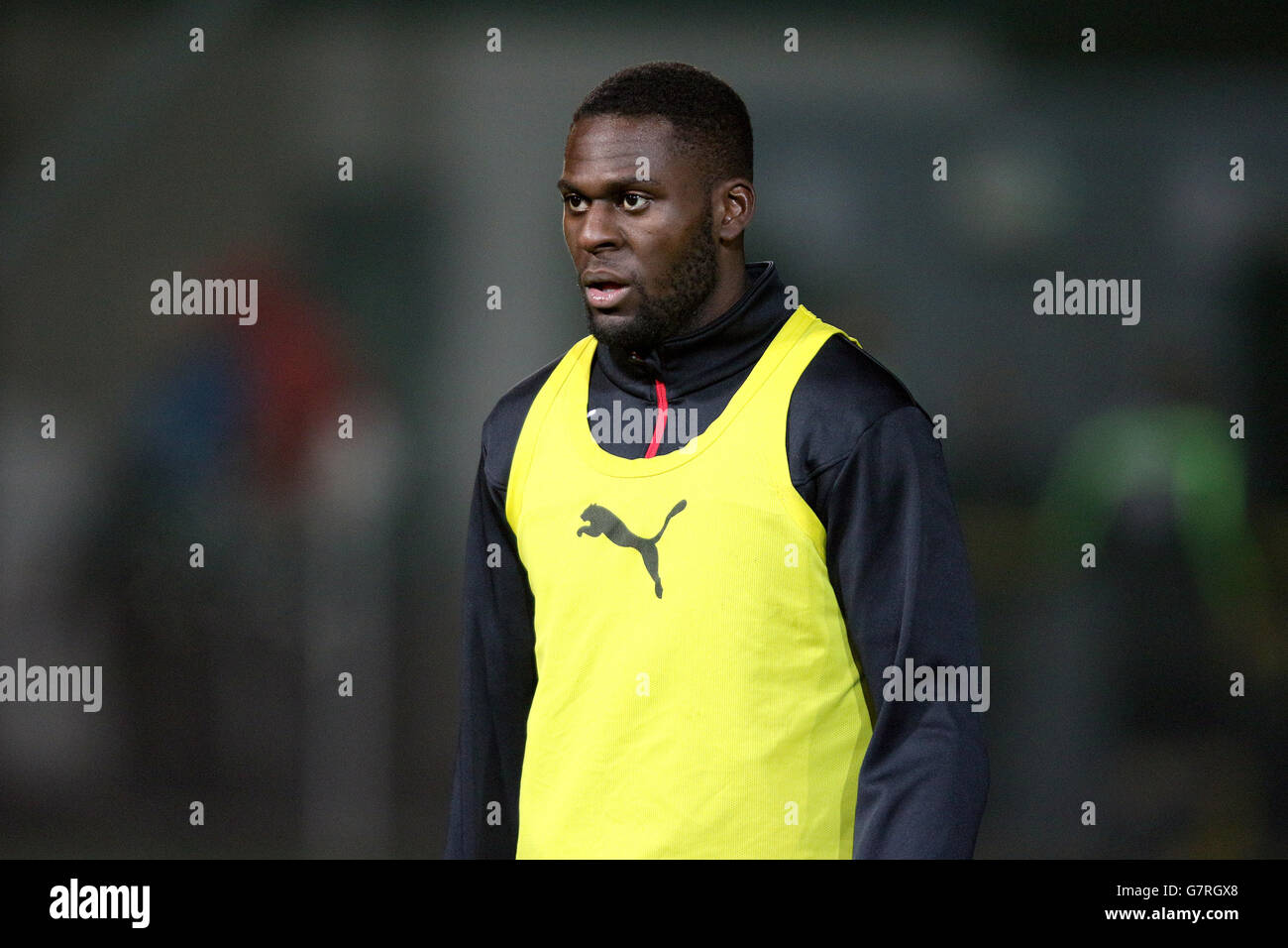 Football - Sky Bet League One - Fleetwood Town / Coventry City - Highbury Stadium. Frank Nouble de Coventry City pendant l'échauffement Banque D'Images