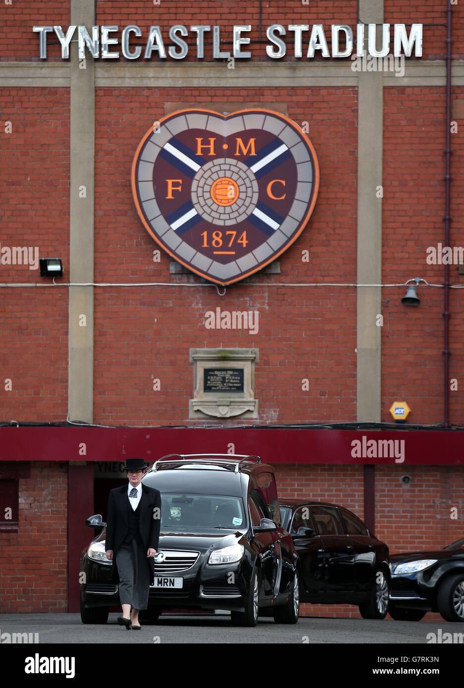 Dave Mackay funeral Banque D'Images