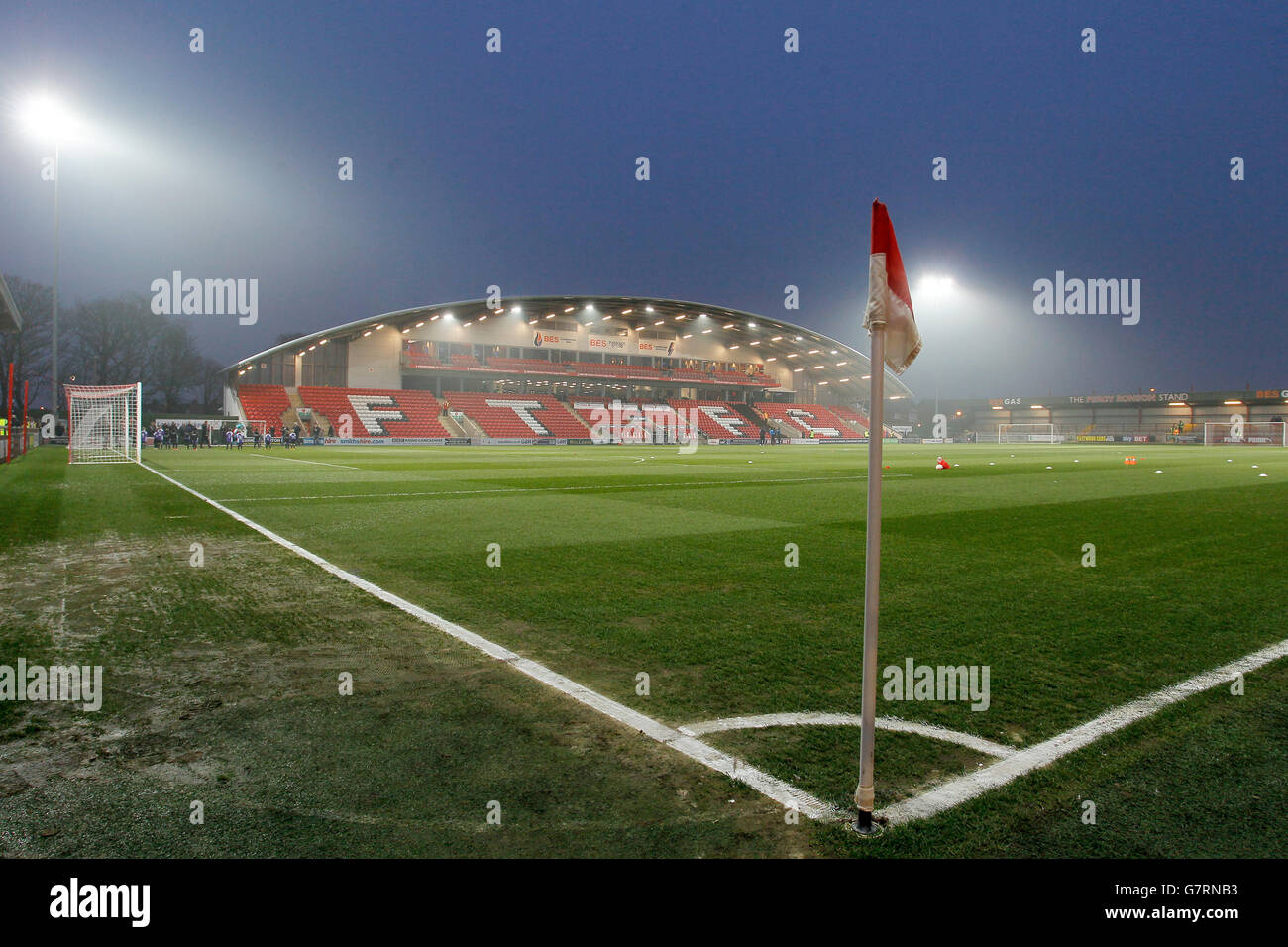 Football - Sky Bet League One - Fleetwood Town / Coventry City - Highbury Stadium. Vue générale sur le stade Highbury de Fleetwood Town Banque D'Images