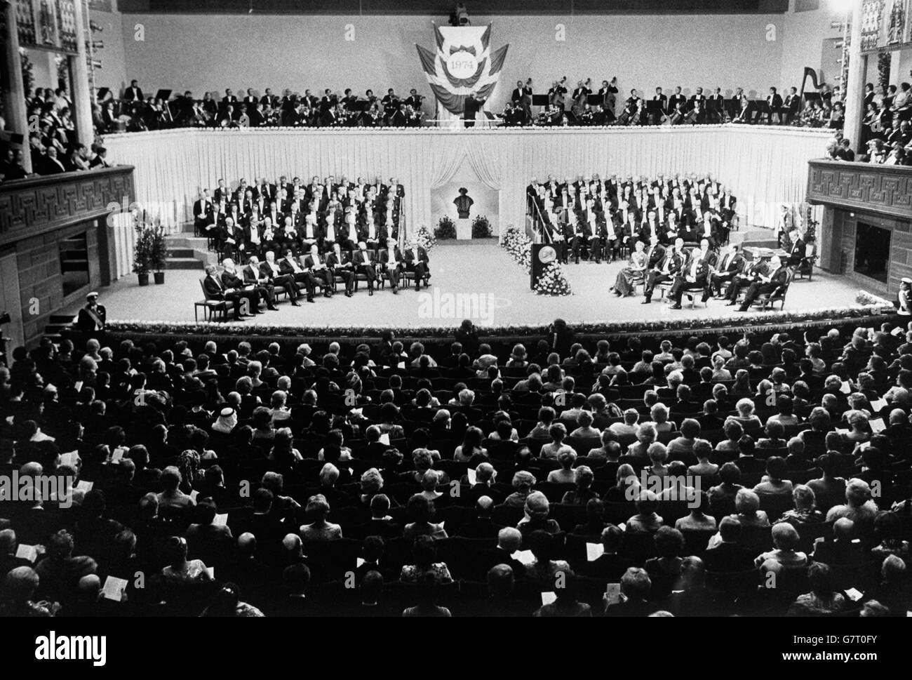 Cérémonie des prix Nobel - Salle de Concert - Stockholm, Suède Banque D'Images