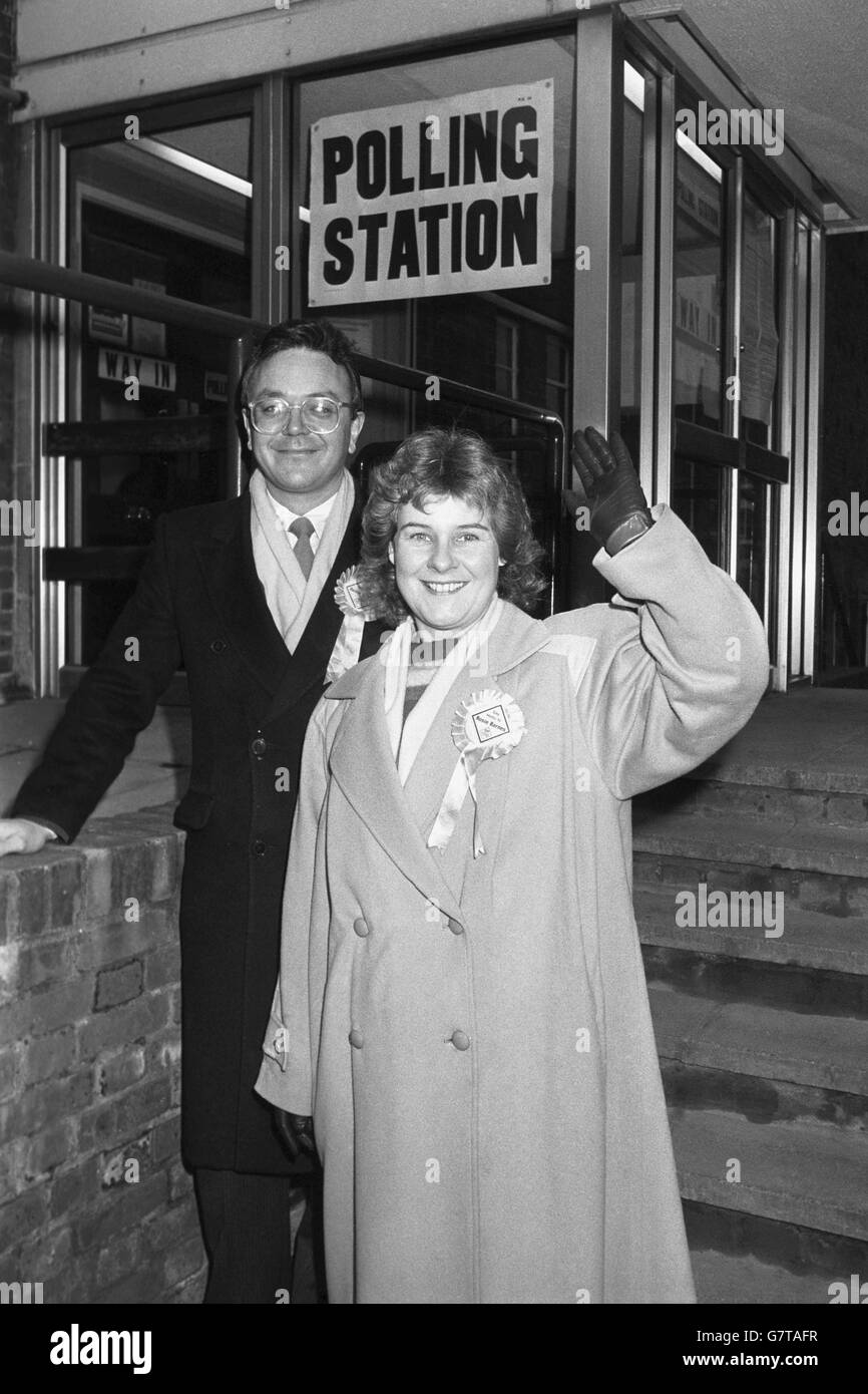 Politique - l'élection partielle de Greenwich - bureau de vote, l'église St Marc Banque D'Images