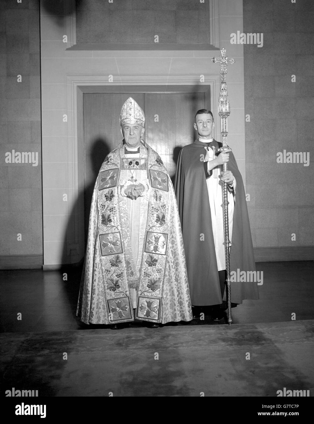 La Religion - Dr Geoffrey Fisher - l'archevêque de Canterbury - Lambeth Palace, London Banque D'Images