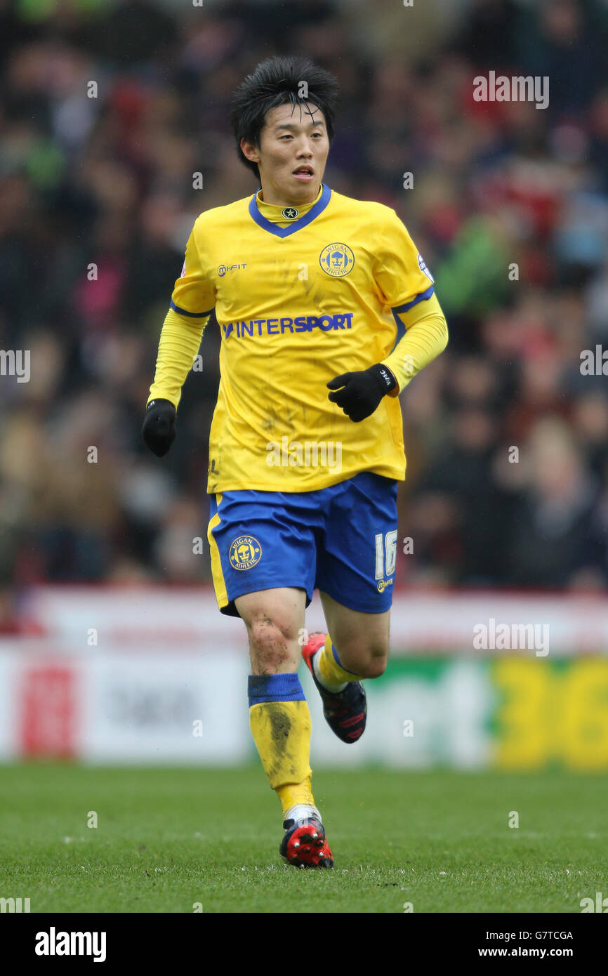 Soccer - Sky Bet Championship - Middlesbrough / Wigan Athletic - Riverside Stadium. Kim Bo-Kyung de Wigan Athletic Banque D'Images