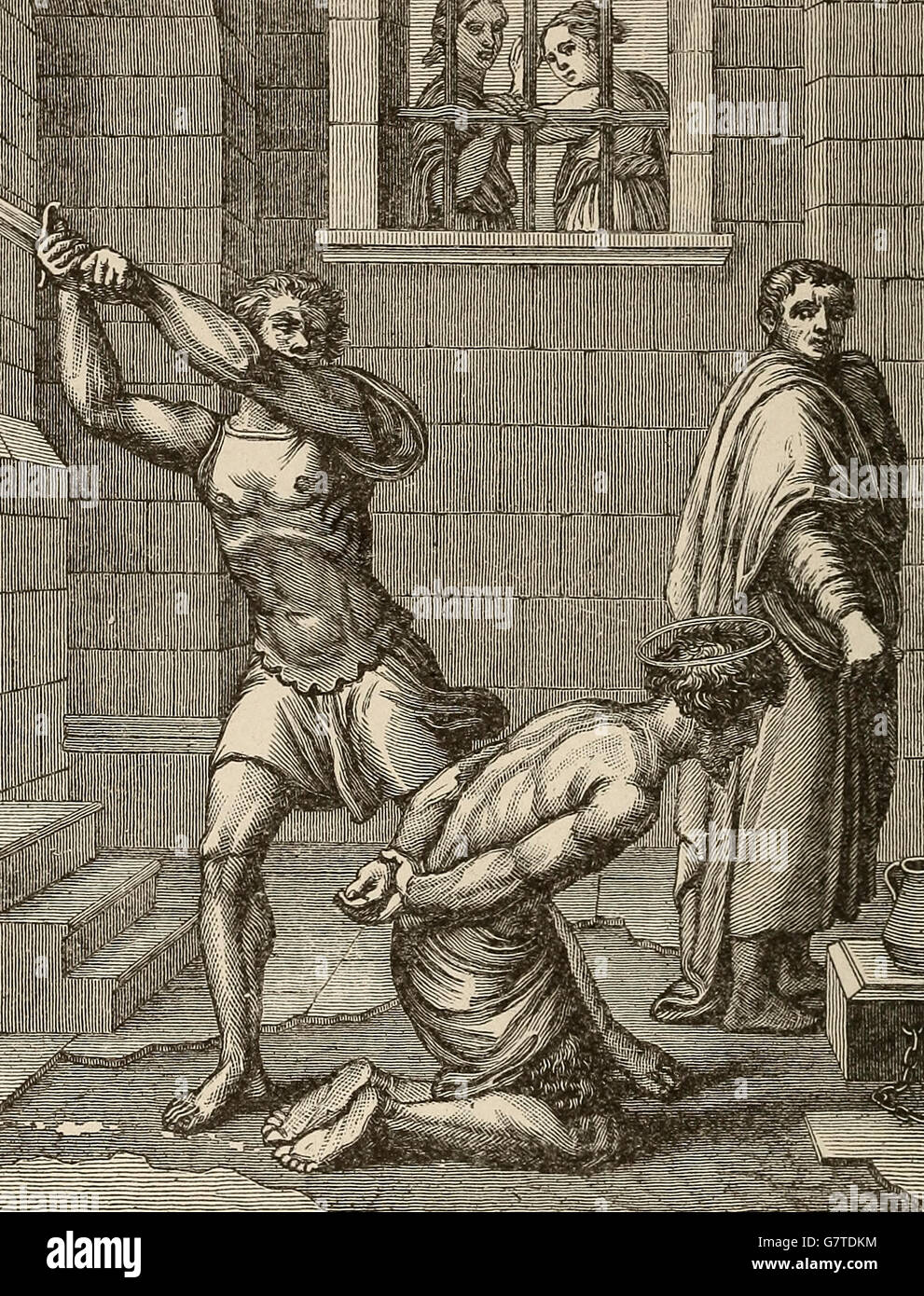 Jean le Baptiste tué en prison, Jérusalem Banque D'Images Jean le Baptiste tué en prison, Jérusalem Banque D'Images