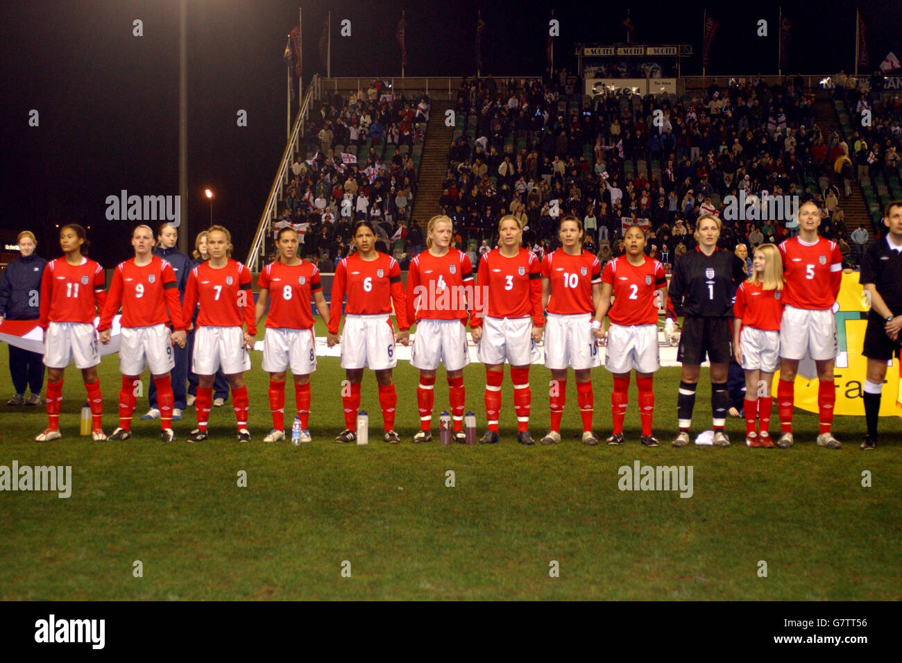 Football - femmes International friendly - Angleterre / Italie - Stade national de hockey. Équipe d'Angleterre Banque D'Images