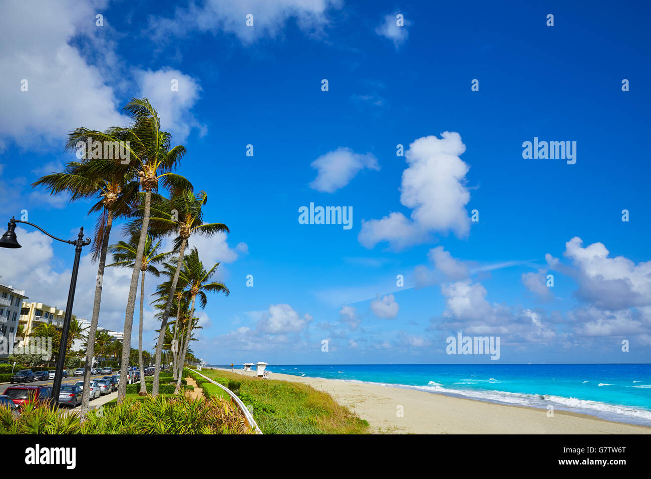 Plage de Palm Beach en Floride USA côte Banque D'Images Plage de Palm Beach en Floride USA côte Banque D'Images
