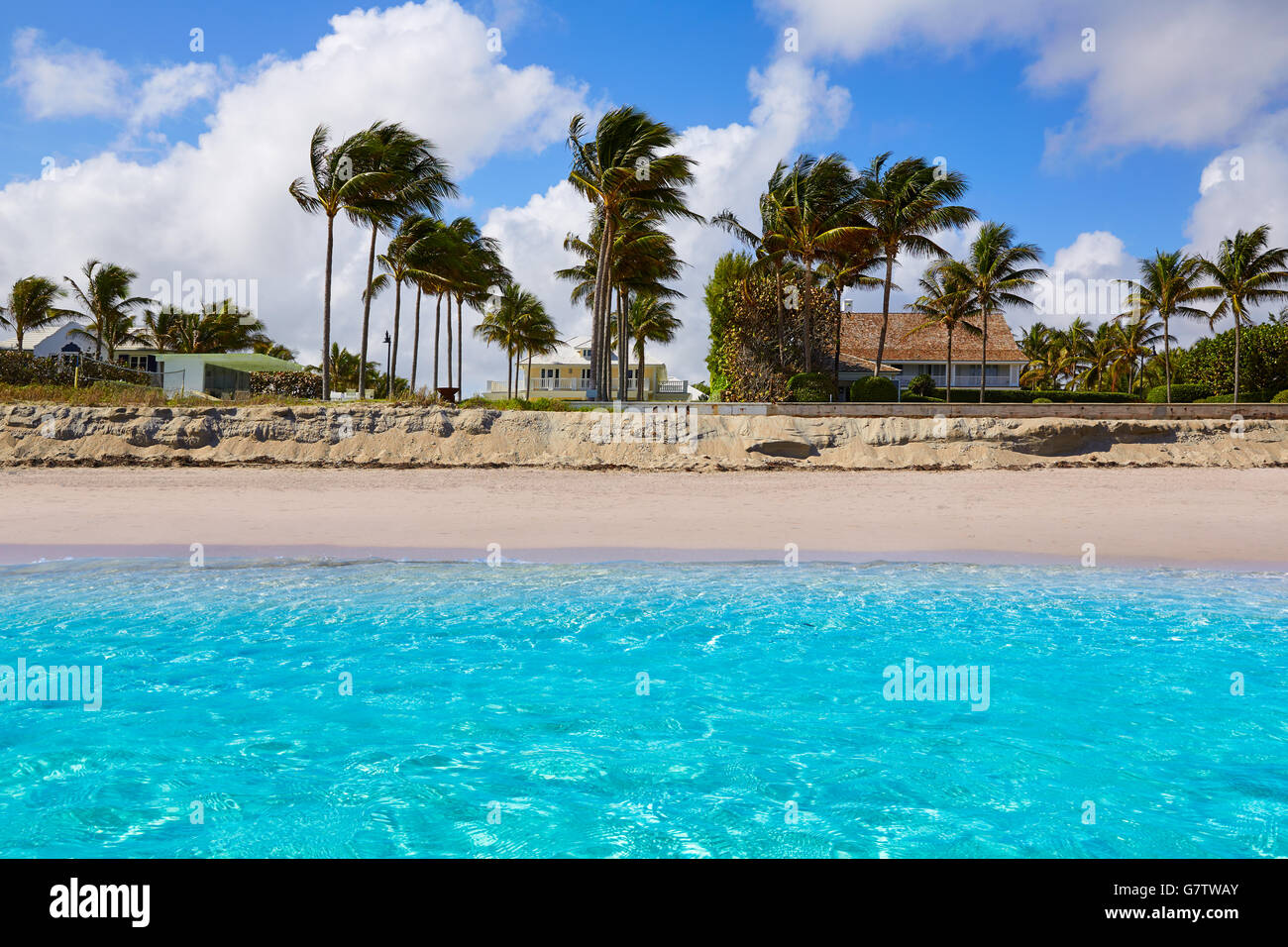 Plage de Palm Beach en Floride USA côte Banque D'Images Plage de Palm Beach en Floride USA côte Banque D'Images