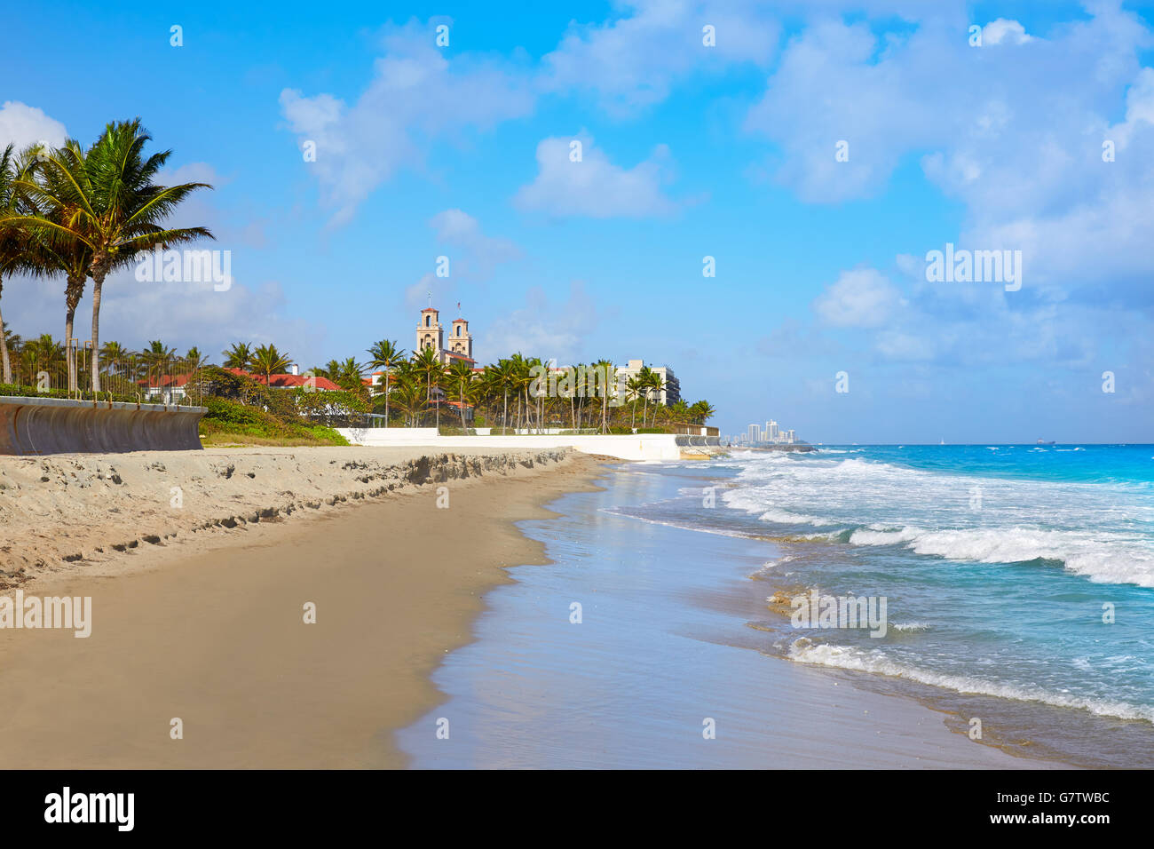 Plage de Palm Beach en Floride USA côte Banque D'Images Plage de Palm Beach en Floride USA côte Banque D'Images