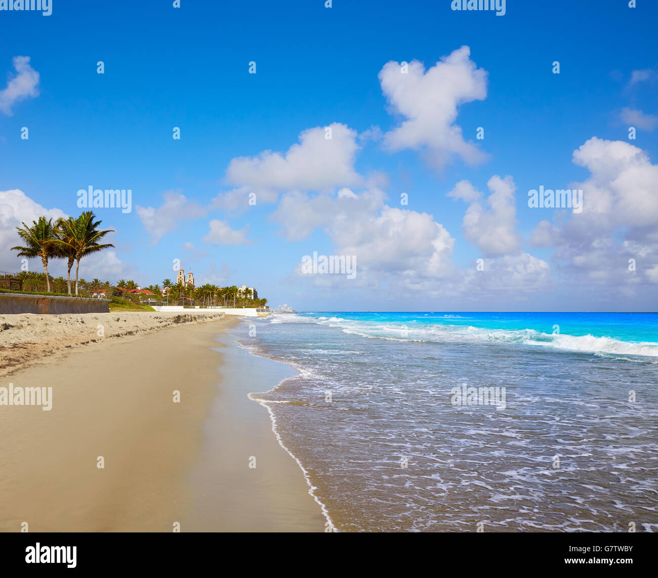 Plage de Palm Beach en Floride USA côte Banque D'Images Plage de Palm Beach en Floride USA côte Banque D'Images