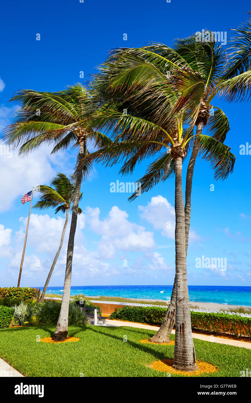 Plage de Palm Beach en Floride USA côte Banque D'Images Plage de Palm Beach en Floride USA côte Banque D'Images