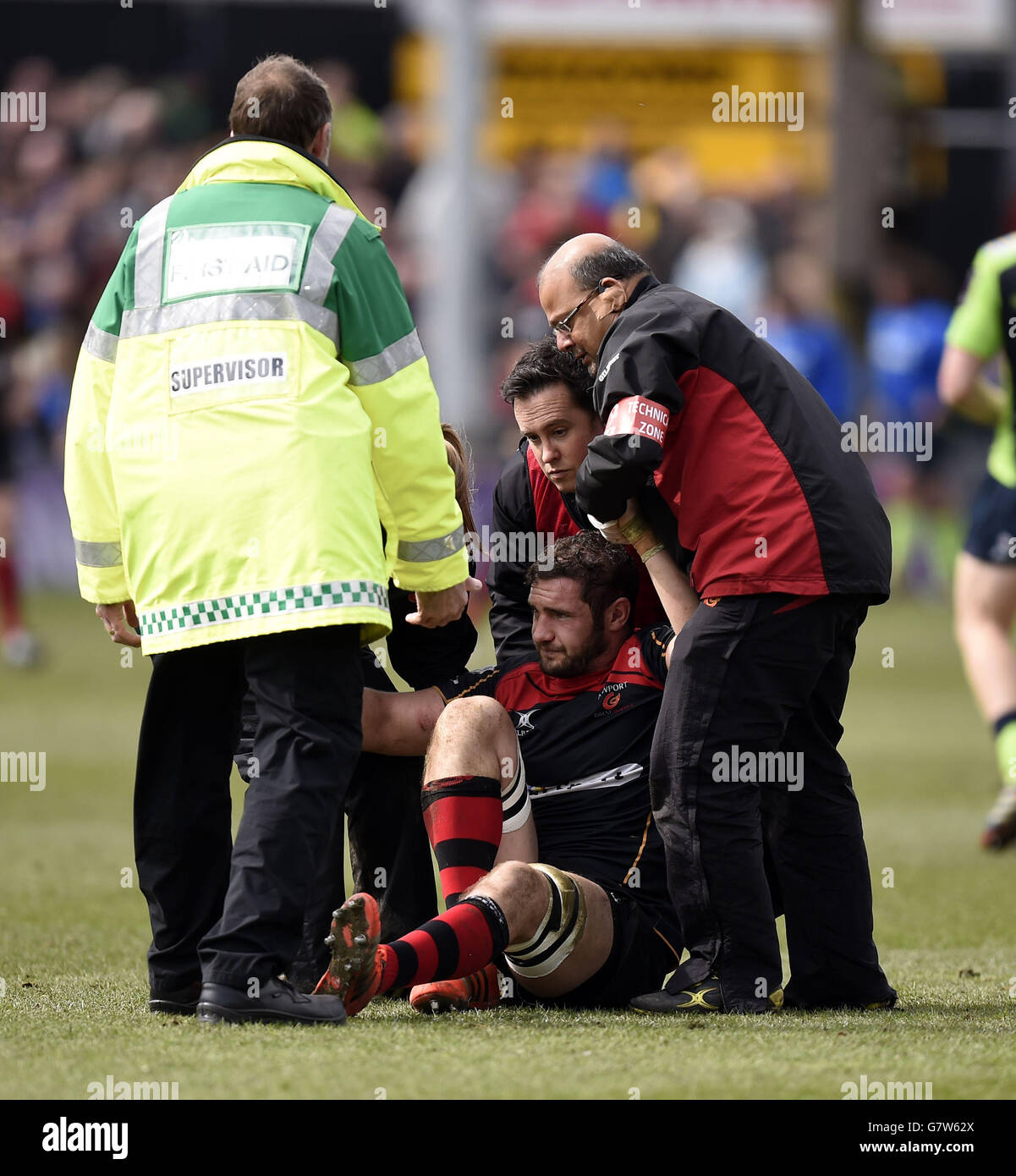 Rugby Union - Challenge Cup - Quart de finale - Newport Gwent Dragons v Cardiff Blues - Rodney Parade Banque D'Images