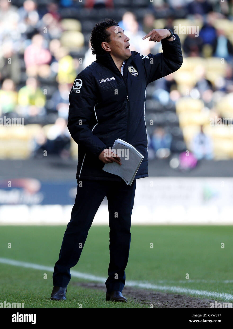Ricardo Moniz, directeur du comté de Notts, lors du match de la Sky Bet League One à Meadow Lane, Nottingham. Banque D'Images