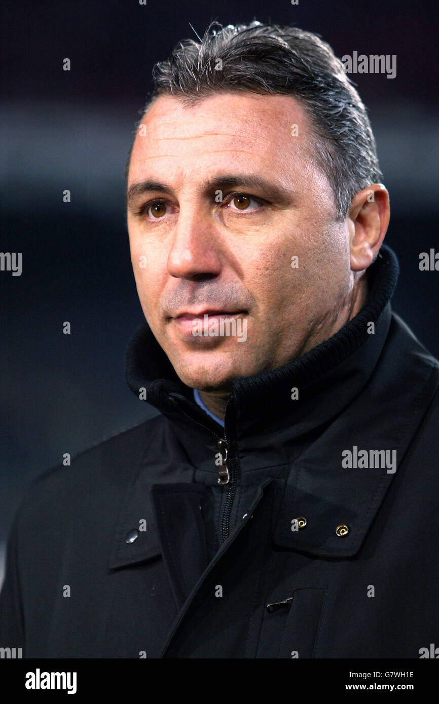 Hristo Stoichkov, ancien joueur de Barcelone et directeur bulgare Banque D'Images