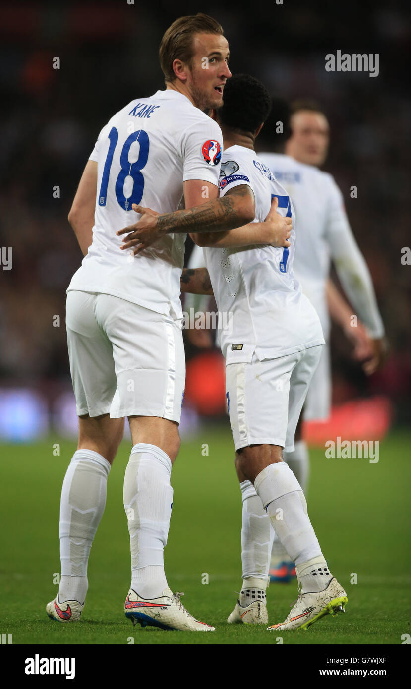 Football - UEFA Euro 2016 - Qualifications - Groupe E - Angleterre v Italie - Stade de Wembley Banque D'Images