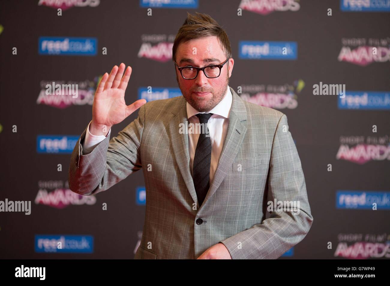 Le comédien et présentateur Danny Wallace arrive aux Short film Awards reed.co.uk à la BAFTA à Piccadilly, Londres. Banque D'Images