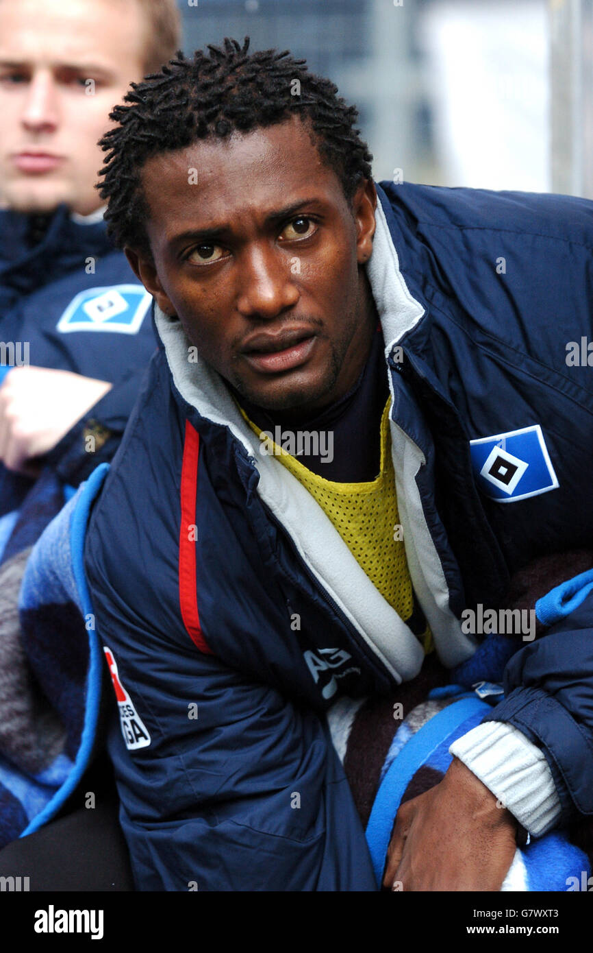 Football - Allemand Bundesliga - Hambourg / Kaiserslautern - AOL Arena. Collin Benjamin, Hambourg Banque D'Images