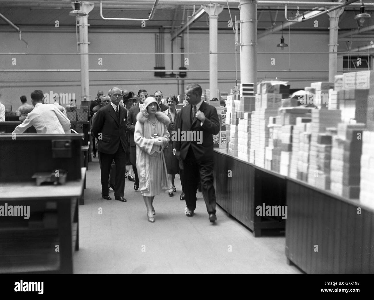 Image - Le duc et la duchesse de York visitez Wills Usine de Tabac - Bristol Banque D'Images