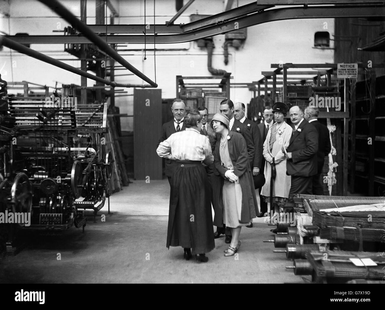 Image - Le duc et la duchesse de York visiter Garnett & Sons - Bradford Banque D'Images