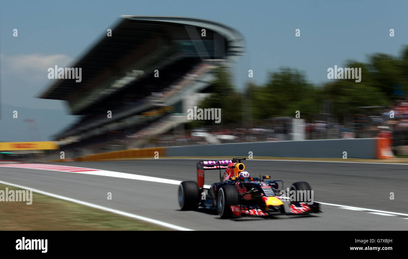 Daniel Ricciardo, de Red Bull, lors des qualifications pour le Grand Prix d'Espagne au circuit de Barcelone-Catalunya à Barcelone, Espagne. Banque D'Images