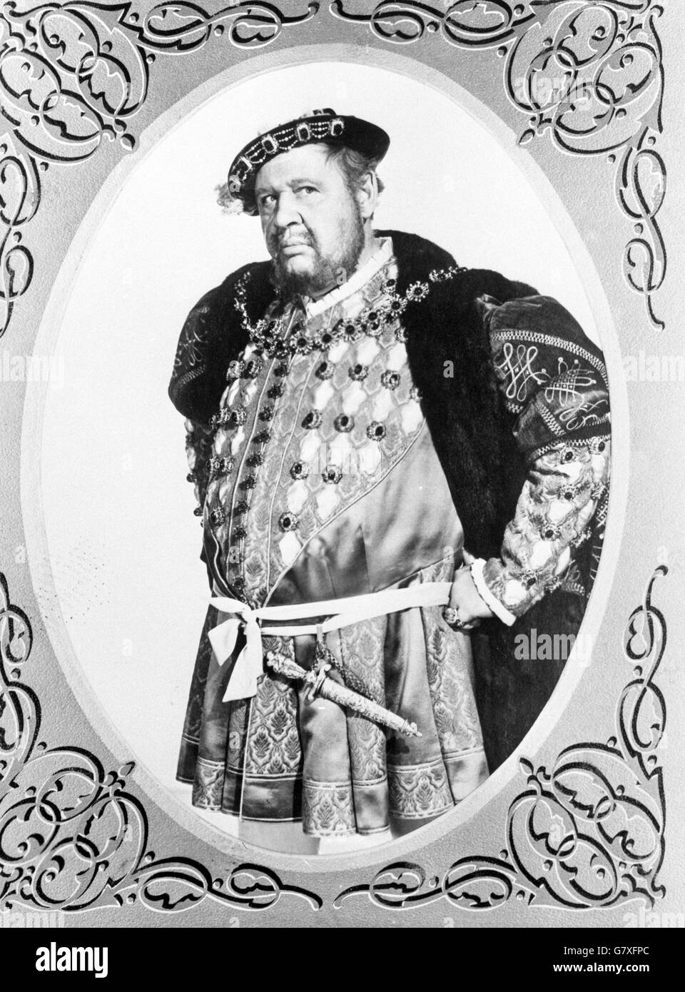 Film - 'La vie privée d'Henry VIII" - Charles Laughton Banque D'Images