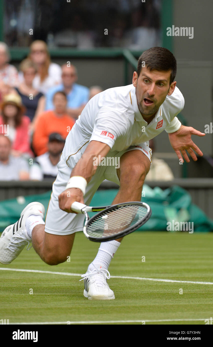 Wimbledon, Londres, Royaume-Uni. 27 Juin, 2016. Tennis profils têtes de Wimbledon, Londres UK champion Novak Djokovic SRB dans 1er tour match Crédit : Leo Mason photos sports/Alamy Live News Banque D'Images