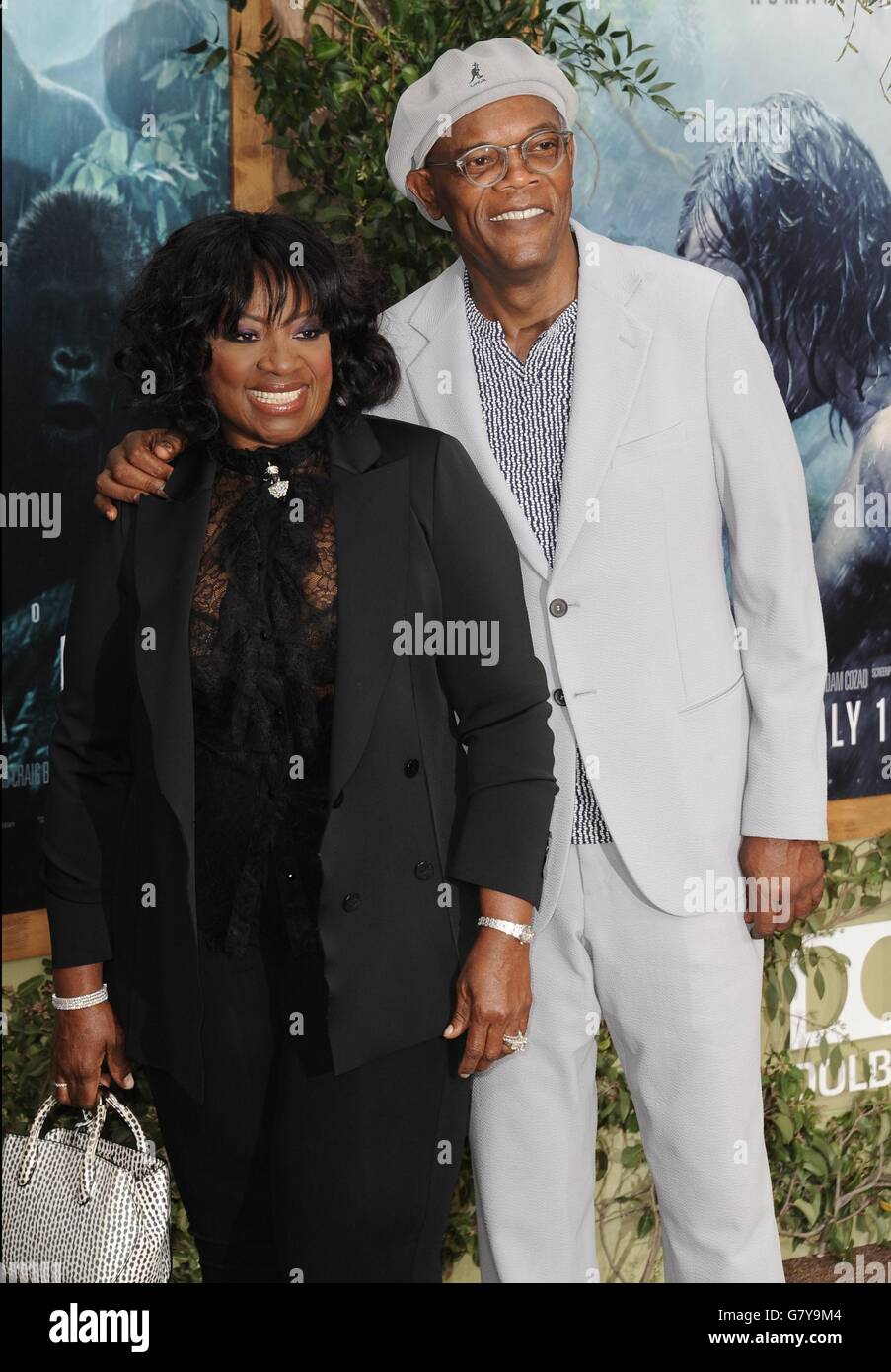 Samuel L. Jackson, LaTanya Richardson à l'arrivées de LA LÉGENDE DE TARZAN Premiere, le Kodak Theater à Hollywood et Highland Center, Los Angeles, CA, 27 juin 2016. Photo par : Dee Cercone/Everett Collection Banque D'Images