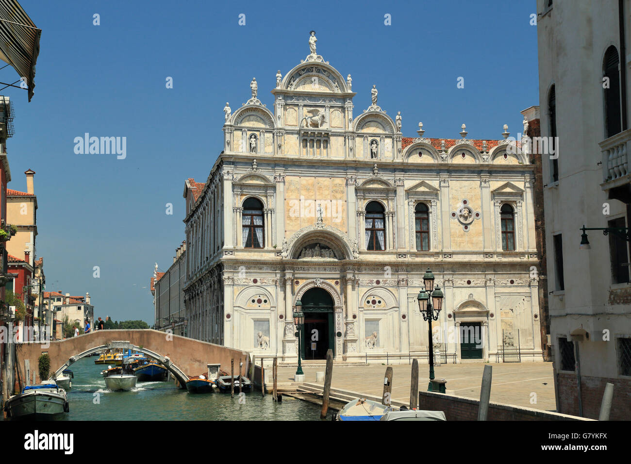 Scuola Grande di San Marco. Ospedal Civile (hôpital civil) à Venise Banque D'Images