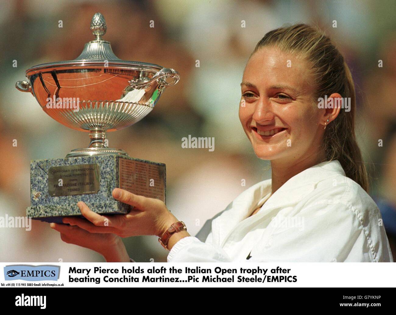 Italian Open Final -Mary Pierce(France) v Conchita Martinez (Espagne) Banque D'Images