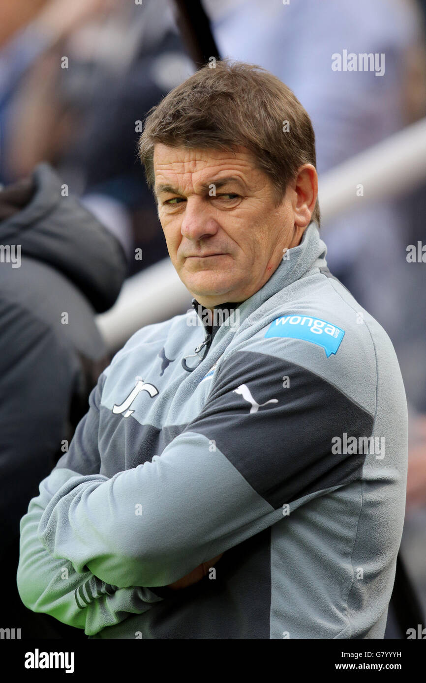 Football - Barclays Premier League - Newcastle United / West Bromwich Albion - St James' Park.John Carver, directeur de Newcastle United, lors du match de la Barclays Premier League à St James' Park, Newcastle. Banque D'Images