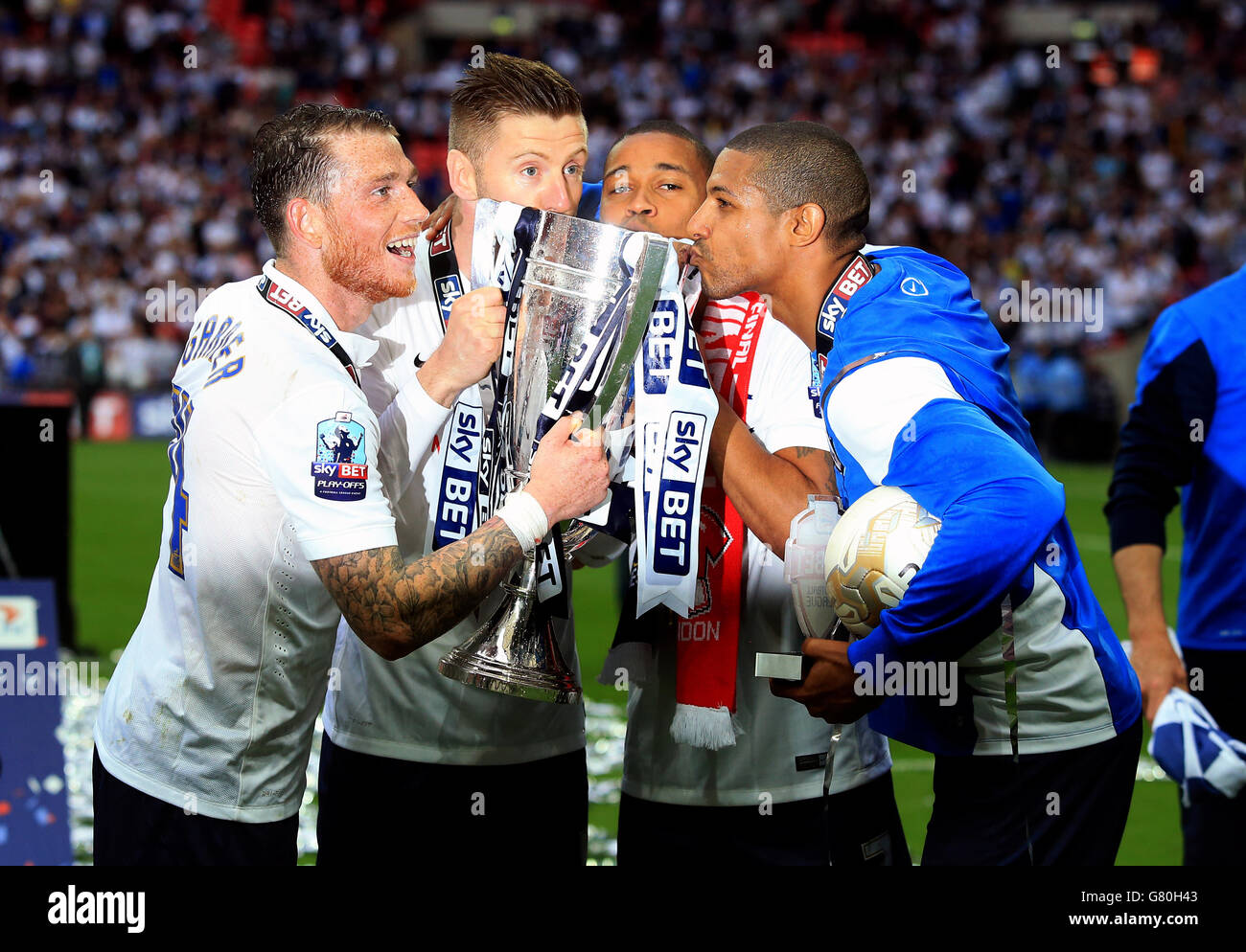 Football - Ligue 1 - Sky Bet - Play Off Final - Preston North End v Swindon Town - Stade de Wembley Banque D'Images