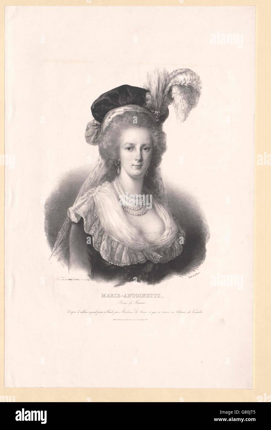 Marie Antoinette, Erzherzogin von Österreich Photo Stock - Alamy