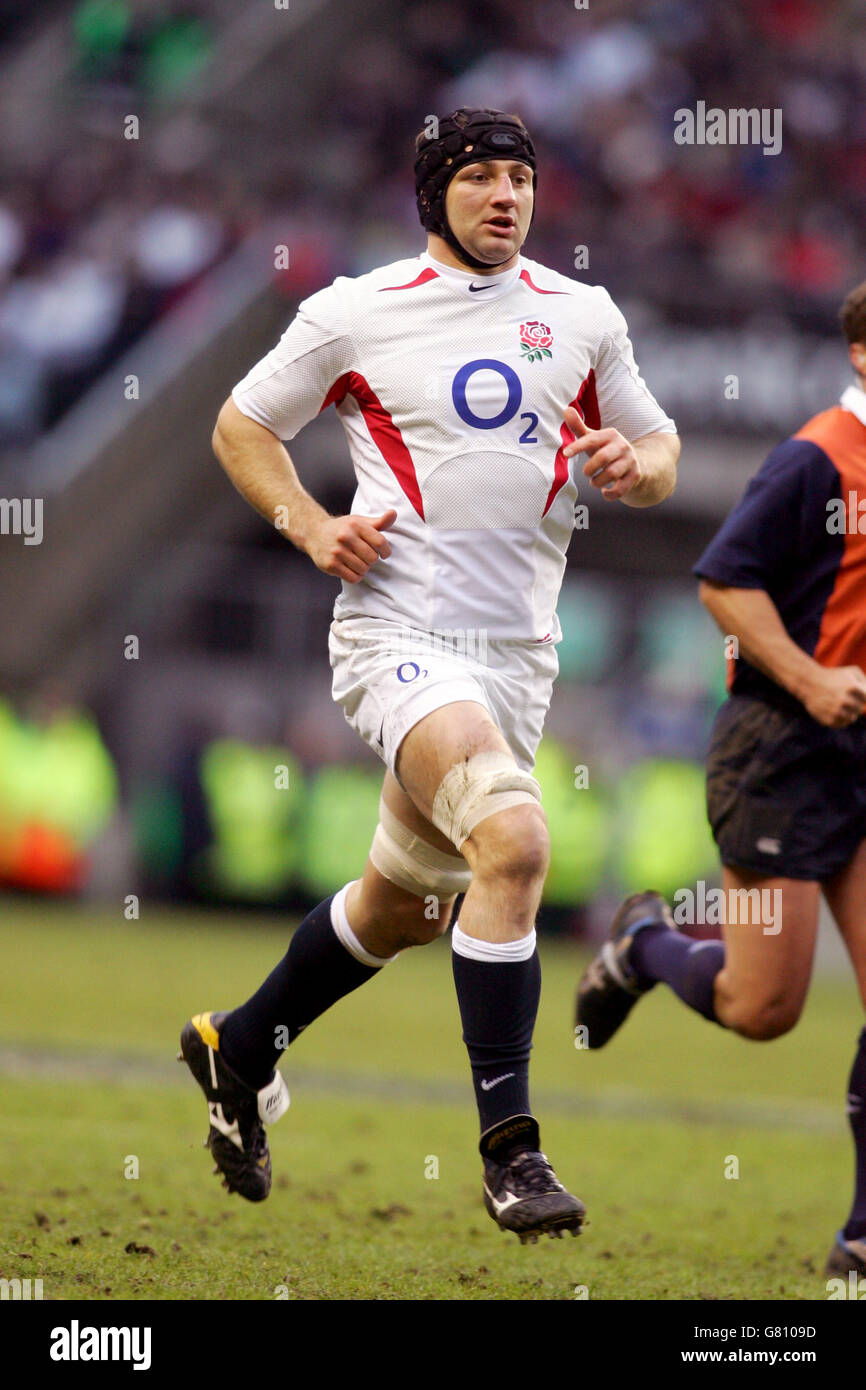 Rugby Union - RBS 6 Nations Championship 2005 - Angleterre / Italie - Twickenham. Steve Borthwick, Angleterre Banque D'Images