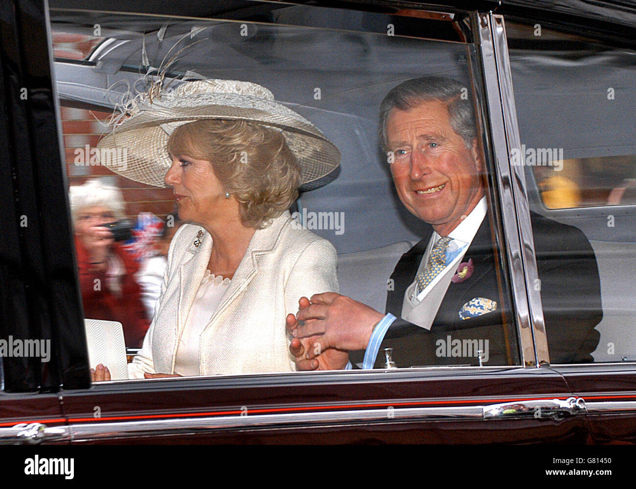 Mariage Royal - Mariage du Prince Charles et Camilla Parker Bowles - Cérémonie civile - Windsor Guildhall Banque D'Images