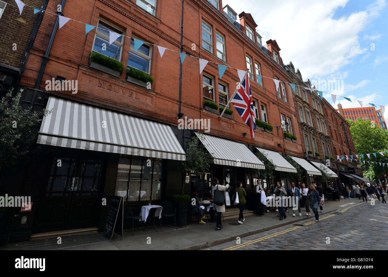 Les Hangouts Celebrity - Londres Banque D'Images