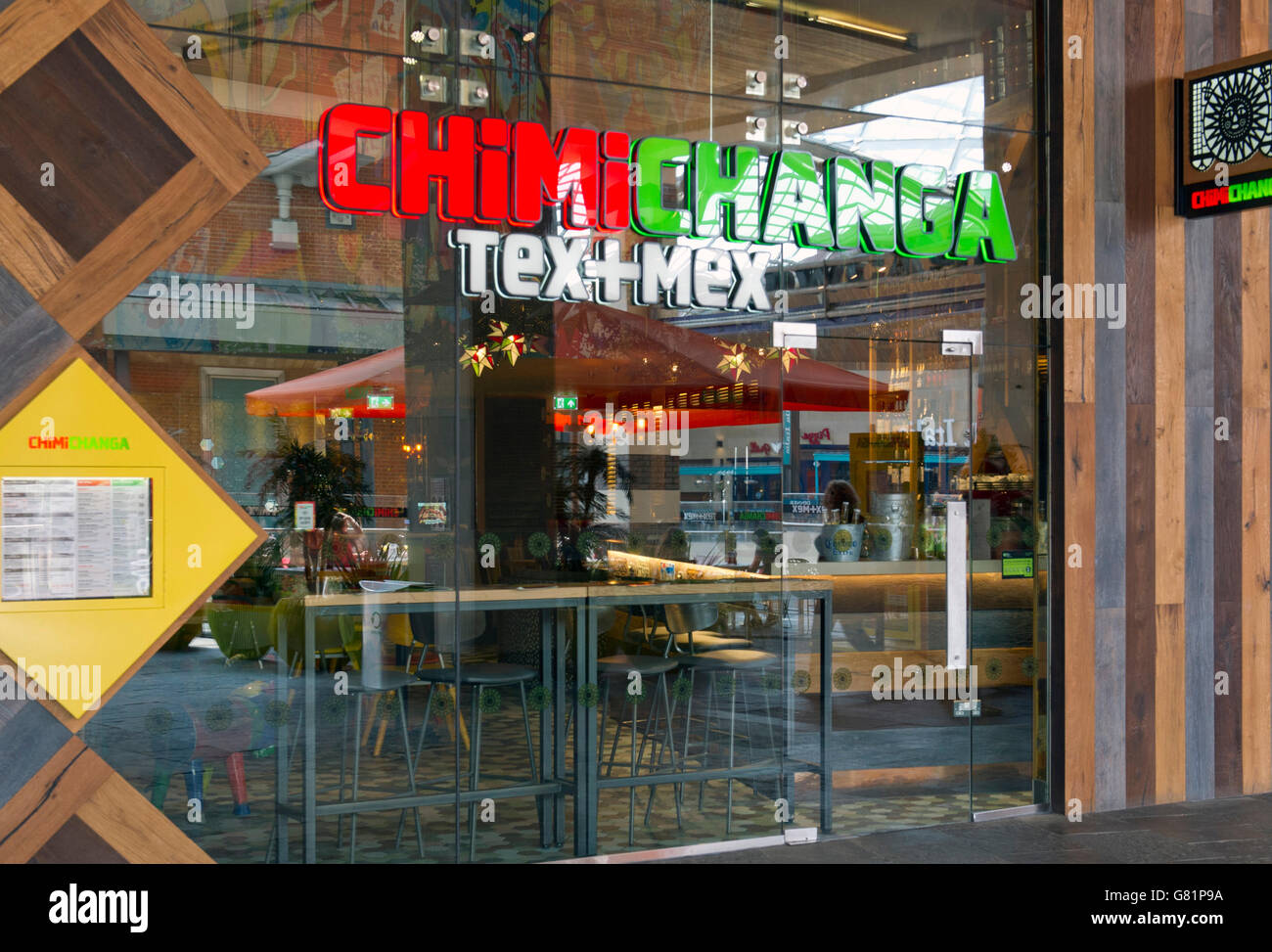 Chimichanga, Cabot Circus, Bristol, UK Banque D'Images